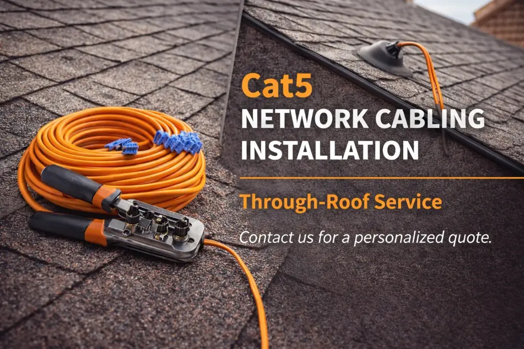Cat5 Network Cabling Installation (Roof / exterior runs) 