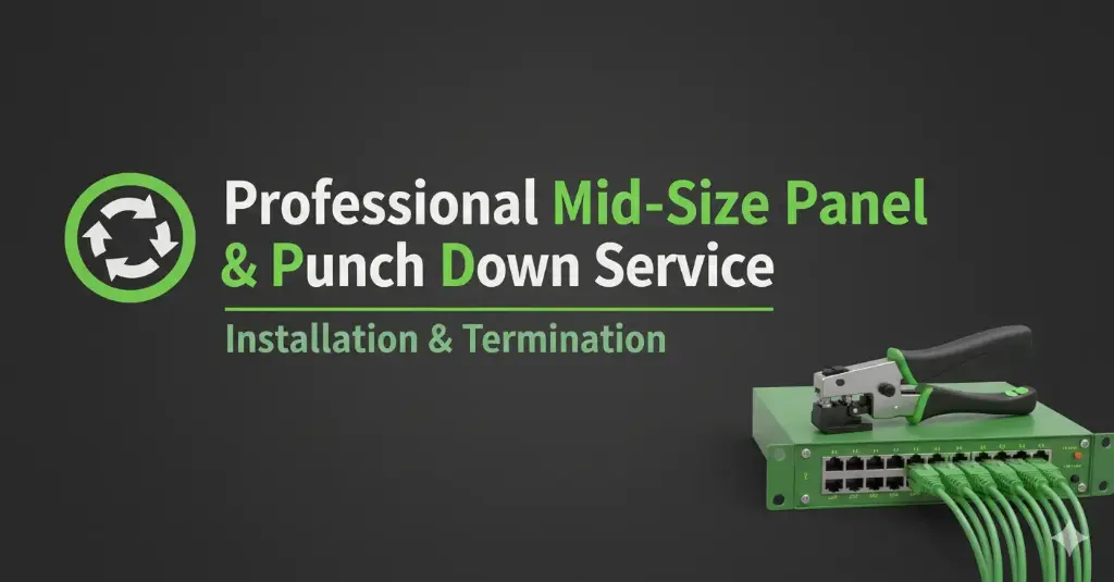 Patch Panel & Punch Down Service (Mid-Size panel)