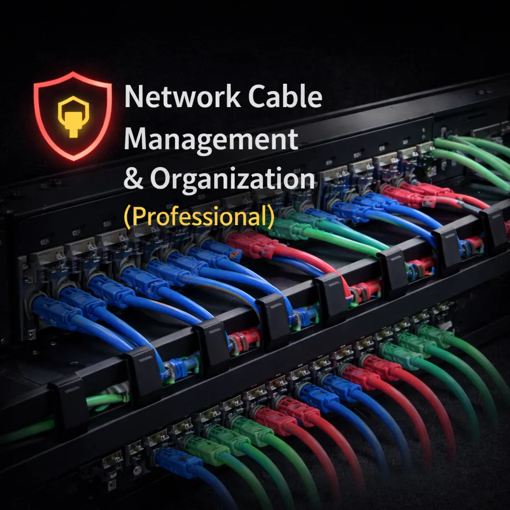 Professional Network Cable Management and Organization