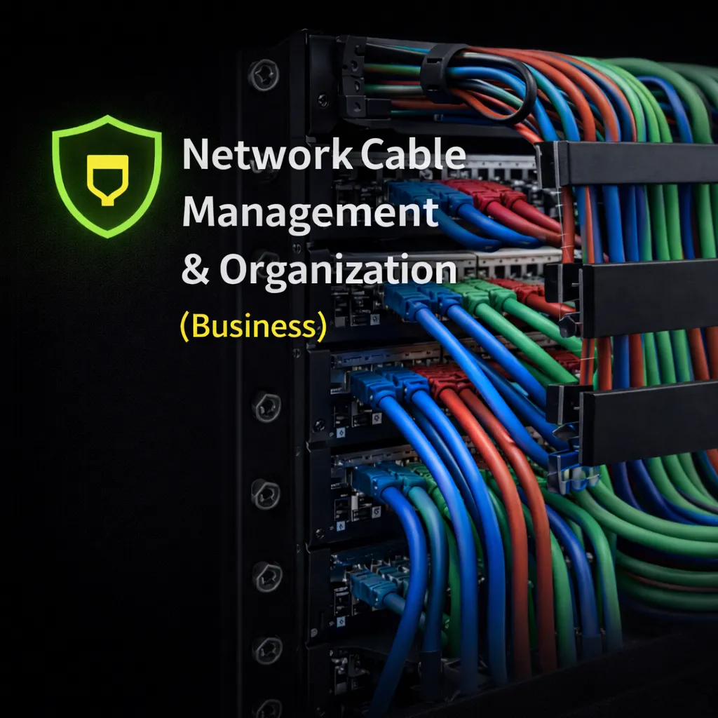 Business Network Cable Management and Organization
