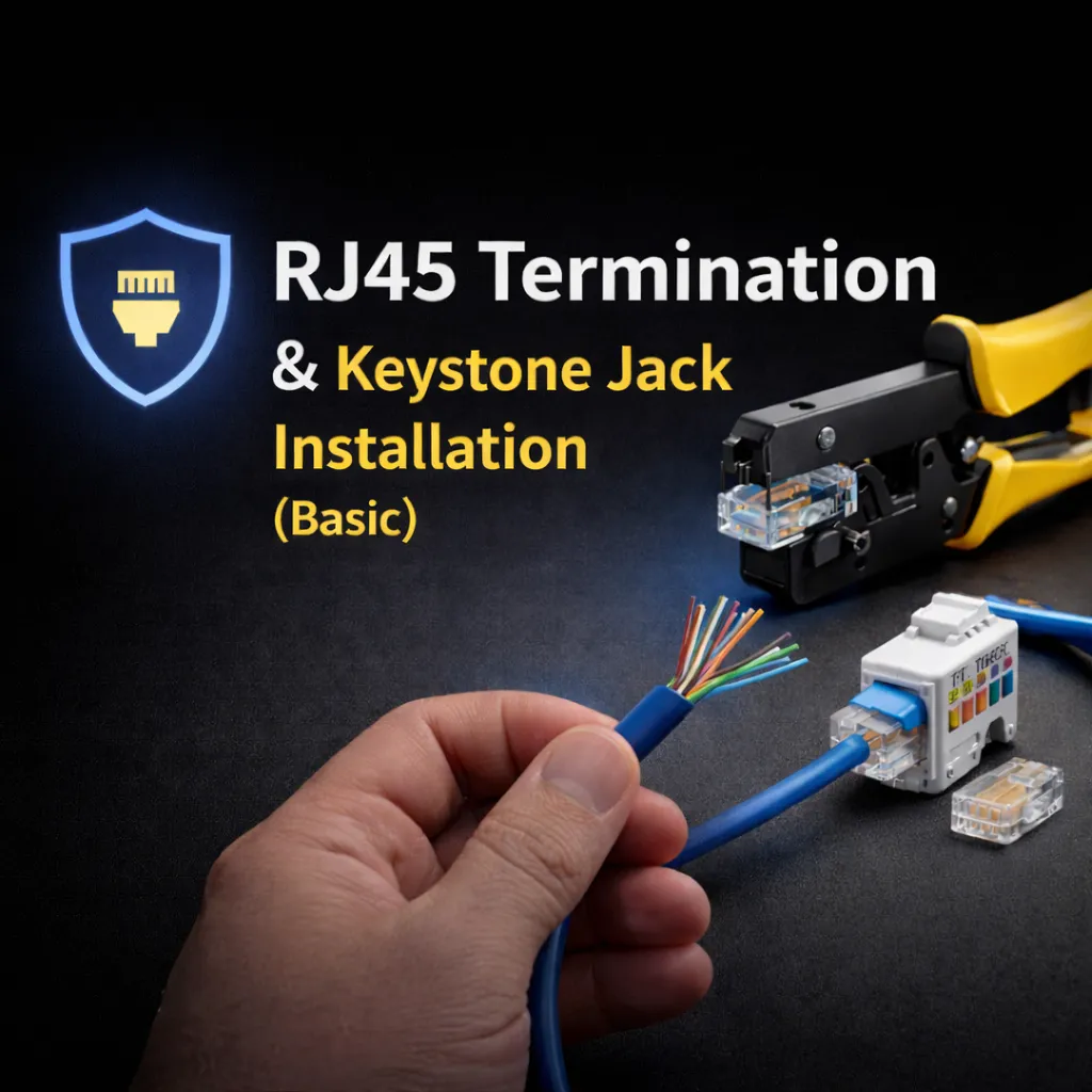 Basic RJ45 Termination & Keystone Jack Installation