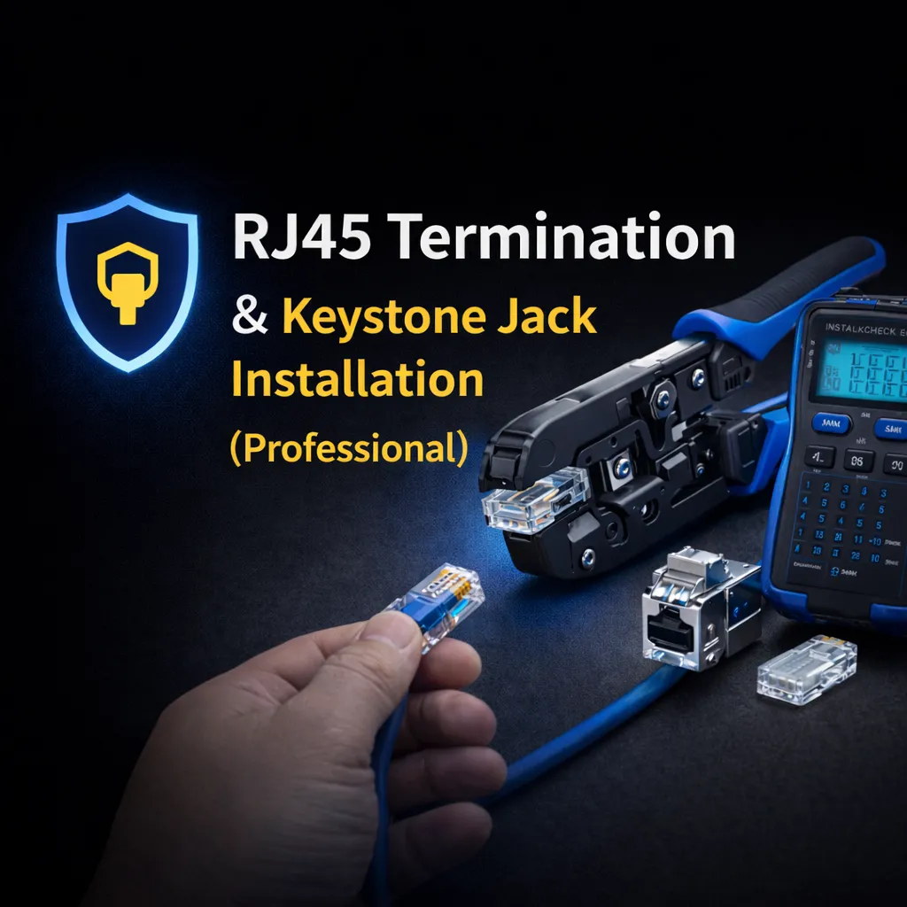 Professional RJ45 Termination & Keystone Jack Installation