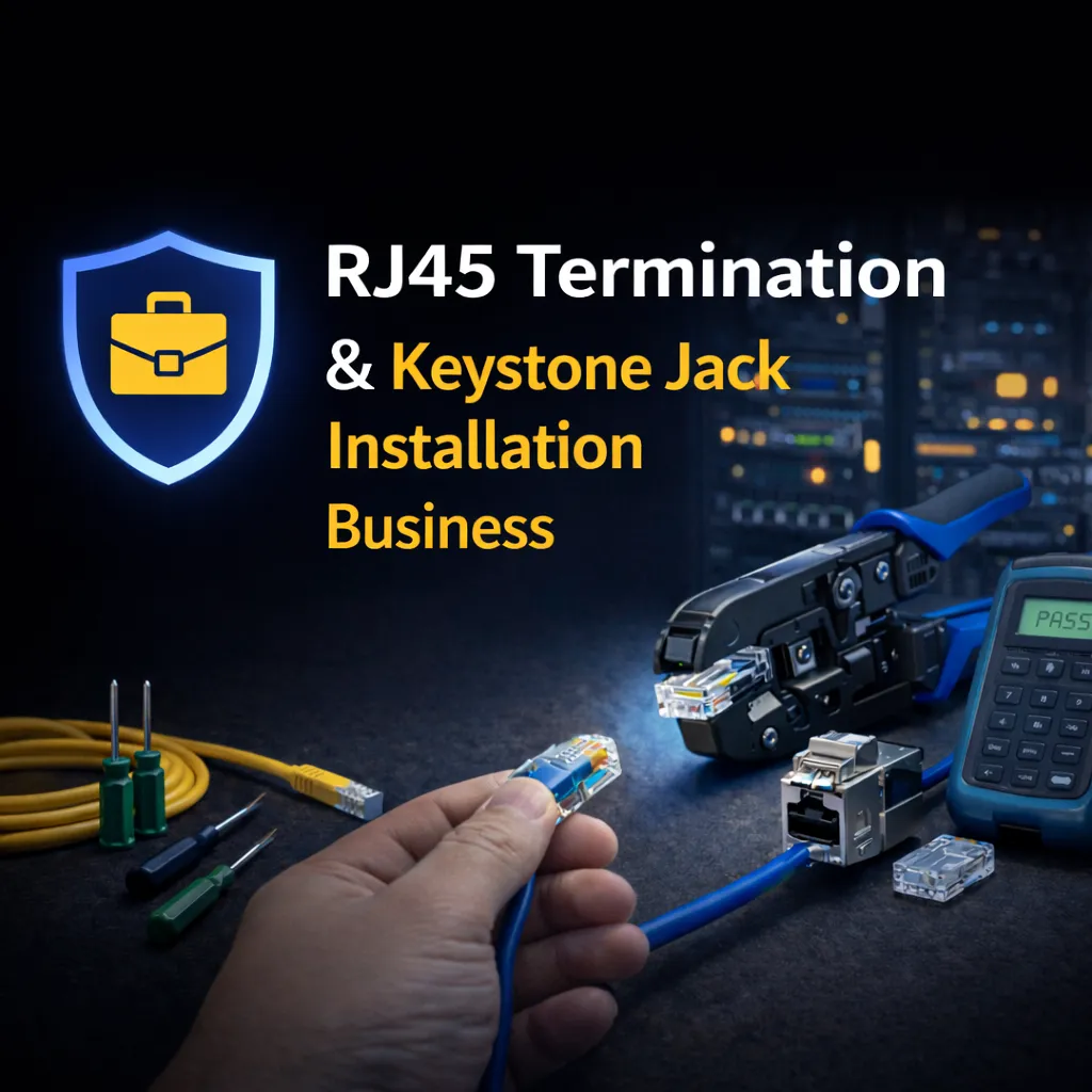 Business RJ45 Termination & Keystone Jack Installation