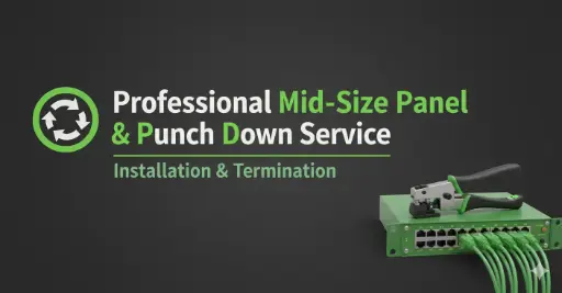 Patch Panel & Punch Down Service (Mid-Size panel)